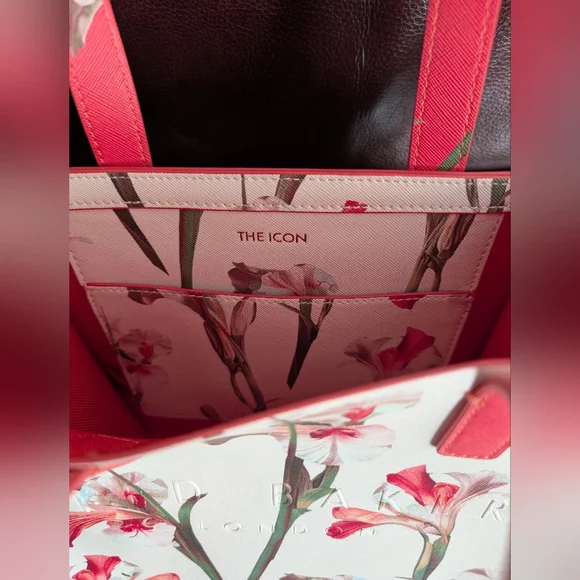 Ted Baker "The Icon" Iris Print Mini Tote - Picture 2 of 7